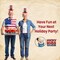Novelties Mini Felt Patriotic Tall Uncle Sam USA Top Hat 4th of July Costume Accessory